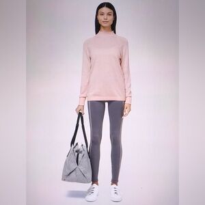Lululemon Misty Pink & Silver Soft Shine Sweater